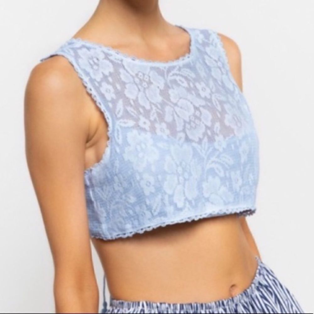 ‎POL Drawstring Lace Crop Top - Picture 6 of 16